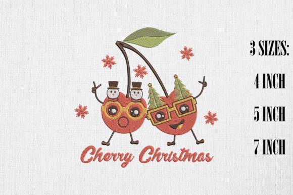 Cherry Christmas Cute Cherries Xmas