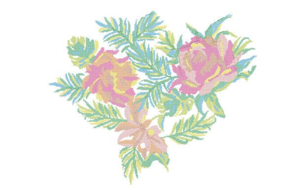 Cross Stitch Flower