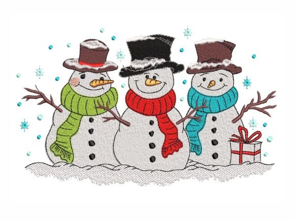 Cute Snowmen: A Seasonal Embroidery Review