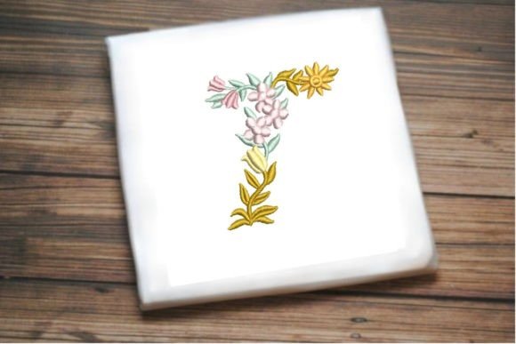 Letter T in Beautiful Flower