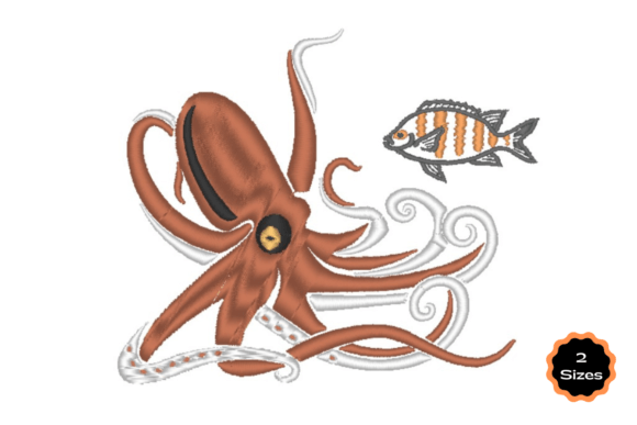 Octopus and Fish: A Playful Holiday Embroidery Pick
