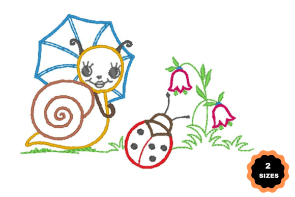 Snail with Ladybug