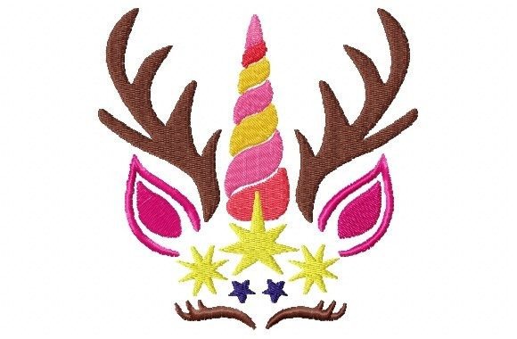 Unicorn Reindeer with Star